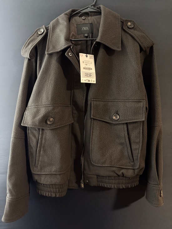 Zara Jackets & Blazers - ZARA Dark Brown Women's Bomber Jacket